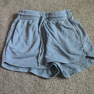 H&M baby blue sweat shorts
